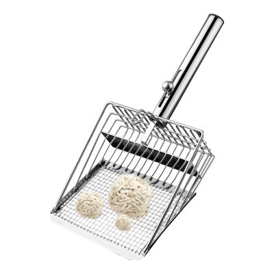 Metal Cat Litter Scoop with Long Handle
