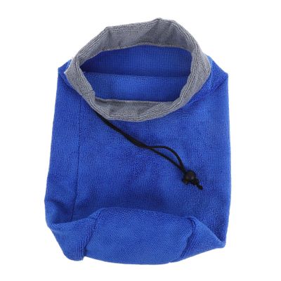 Toyvian Small Animal Bath Towel, Plush Blue, Absorbent and Quick-Drying