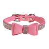 DECHOUS Rhinestone Dog Collar with Floral Design view 1