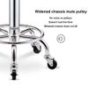 QPKZ Height-Adjustable PU Leather Rolling Swivel Stool view 2