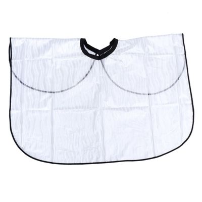 Veemoon Transparent PVC Hairdressing Cape, Lightweight Hair Protection Cape for Home and Salon, White