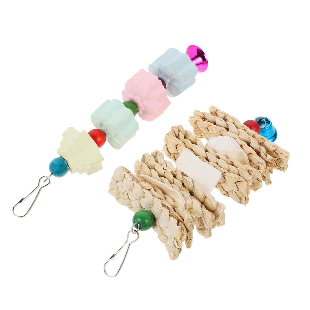 Toddmomy 2-Pack Parrot Chew Toys
