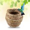 ZASCHMOY Handwoven Natural Straw Bird Hamster Cage view 2