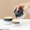 Mountain and Sea Travel Tea Set, Portable Quick Cup – Gradual-Change Green [One Pot and Two Cups] view 3