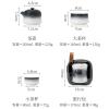 Mountain and Sea Travel Tea Set, Portable Quick Cup – Gradual-Change Green [One Pot and Two Cups] view 4