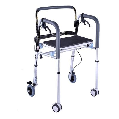 Lightweight, Foldable, Height-Adjustable Aluminum Walker with Brakes