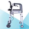 Lightweight, Foldable, Height-Adjustable Aluminum Walker with Brakes view 2