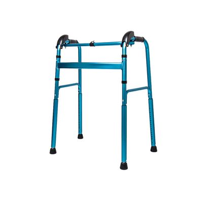 Rolling Standard Walker for Seniors, Foldable, Thickened, Height-Adjustable Mobility Aid