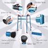 Rolling Standard Walker for Seniors, Foldable, Thickened, Height-Adjustable Mobility Aid view 4