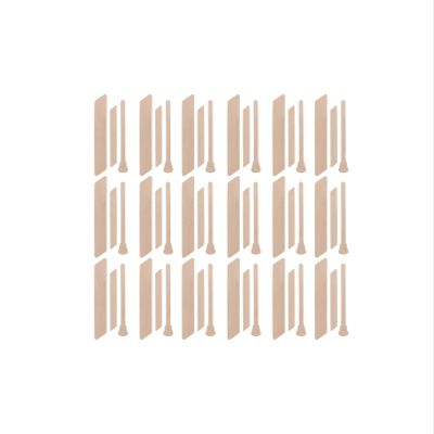 DYYEUAVT 150-Piece Wooden Waxing Spatula Set