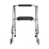 Lightweight, Foldable, Adjustable Walking Frame with Wheels and Four-Leg Walking Cane view 2