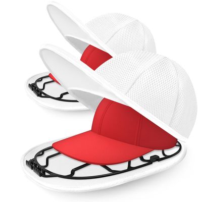 XQXA Cap Washer for Baseball Caps, Curved Cage Cleaner and Shaper for Washer or Dishwasher, 2-Pack