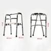 Folding 2-Wheel Walker for Adults and Seniors, Height-Adjustable, Safehappy view 3