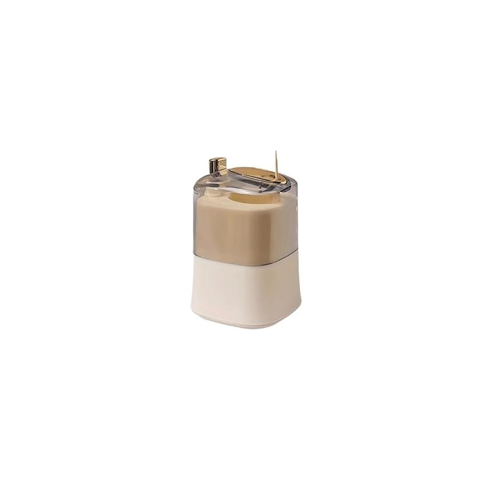YCCHAH Toothpick Holder, Pop-Up Toothpick Box, Automatic Push Toothpick Dispenser for Home, Living Room, Portable