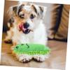 Yardwe Frog Chew Toy for Puppies, Plush Dog Toy with Dental Care view 3