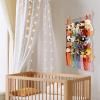 Boho Plush Animal Display Net, 3-Tier Storage Organizer with Acorns view 2