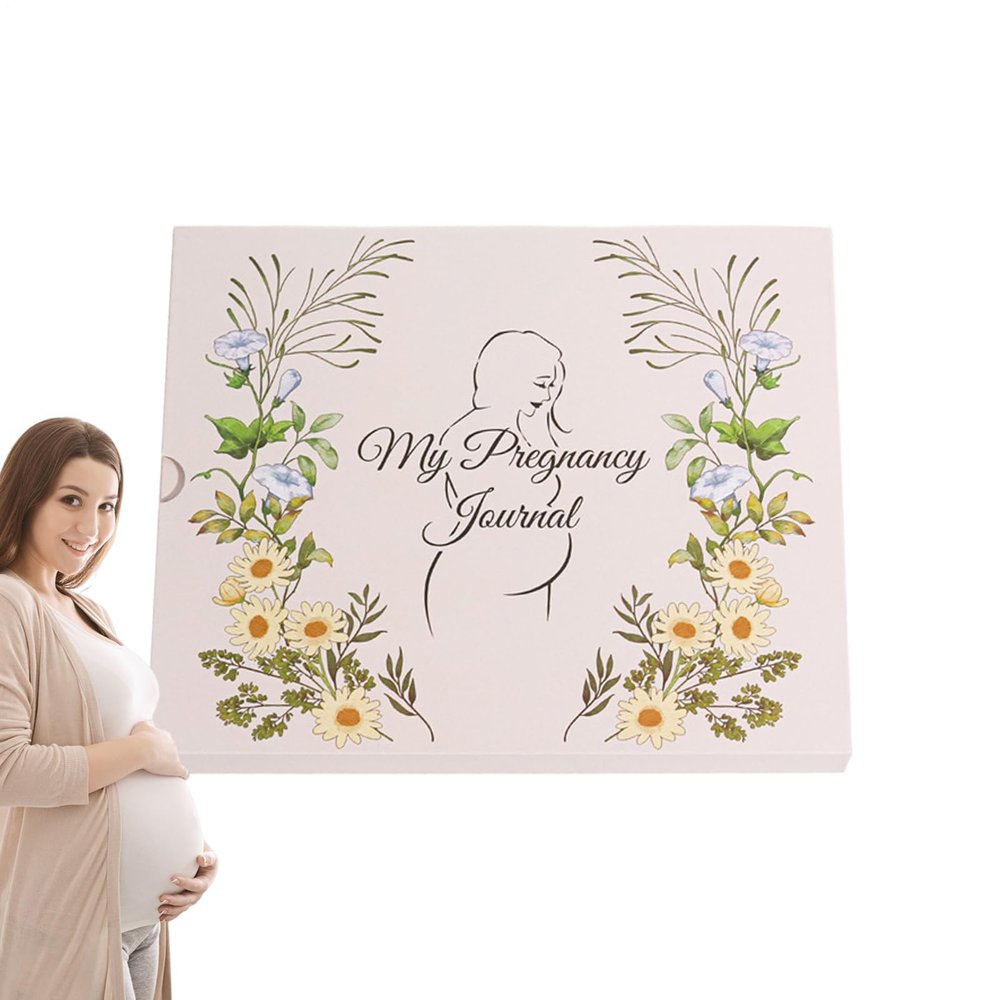 Baby Shower Guest Book – Personalized, Gender-Neutral Keepsake | Elegant Floral Hardcover, 100 Pages, Gold Foil