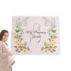 Baby Shower Guest Book – Personalized, Gender-Neutral Keepsake | Elegant Floral Hardcover, 100 Pages, Gold Foil view 1