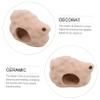 Toyvian Ceramic Aquarium Hideout for Fish, Shrimp, and Turtles view 3