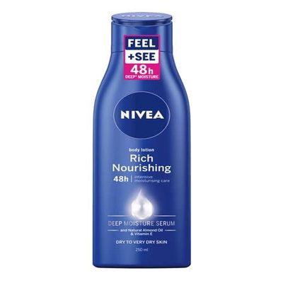 NIVEA Rich Nourishing Body Lotion 5-in-1, 48-Hour, 400 ml