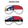 North Carolina State Flag Sleep Mask, Silk-Like Eye Mask for Women and Men view 2