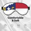 North Carolina State Flag Sleep Mask, Silk-Like Eye Mask for Women and Men view 3