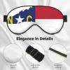 North Carolina State Flag Sleep Mask, Silk-Like Eye Mask for Women and Men view 4
