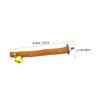 ibasenice Parrot Perch with Bell, Natural Wooden Birdcage Accessory view 2