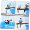 ibasenice Parrot Perch with Bell, Natural Wooden Birdcage Accessory view 3