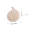 HONITANO 2-Piece Beige Dotted Terry Exfoliating Scrubbers for Deep Cleansing and Gentle Body Exfoliation in the Shower view 2
