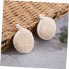 HONITANO 2-Piece Beige Dotted Terry Exfoliating Scrubbers for Deep Cleansing and Gentle Body Exfoliation in the Shower view 3