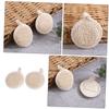 HONITANO 2-Piece Beige Dotted Terry Exfoliating Scrubbers for Deep Cleansing and Gentle Body Exfoliation in the Shower view 4