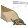 HOUDERCO Turtle Basin with Ramp and Feeding Bowl for Bathing and Basking view 3