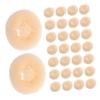 Mipcase Kitchen Dish Brushes, 30-Pack, Round Bamboo Fiber Scrubbers for Pots and Pans view 1
