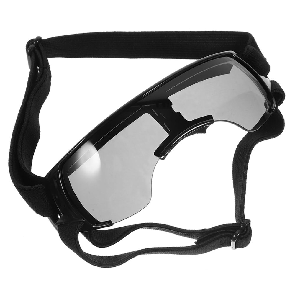 TOYANDONA Dog Sunglasses with UV Protection, Snow Resistance, Black EVA Material, and Adjustable Straps