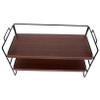 Iron and Wood 2-Tier Makeup Organizer for Bathroom and Tabletop view 1
