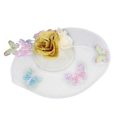 CALLARON Mesh Flower Hair Clip for Women
