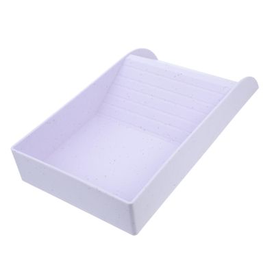 Toyvian Portable ABS Turtle Bath and Feeding Bowl, White