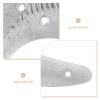 FOMIYES 2-Pack Metal Heel Plates, Half-Moon Shoe Sole Repair Kit with Screws for Men's Shoes and Boots view 4