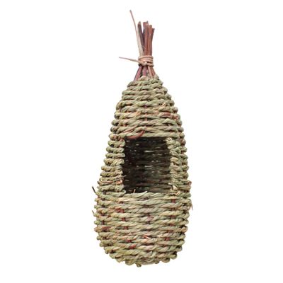 UPKOCH Grass Bird Nest 10x10x25cm