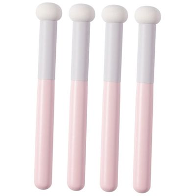 4-Piece Makeup Pads with Mushroom Heads for Foundation and Powder, Pink