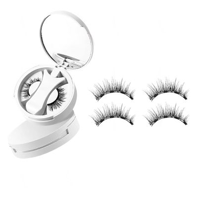 2 Pairs of Magnetic Lashes with Applicator, No Glue Required