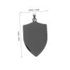 Black Stainless Steel Shield-Shaped Dog Tags, 2 Pieces view 2