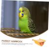 TOYANDONA Hammock for Bird Cages, Warm Sleeping Hammock for Parrots, Bite-Resistant Perches and Balls as Bird Toys, Comfortable and Safe Hanging Bed for Small Birds view 3