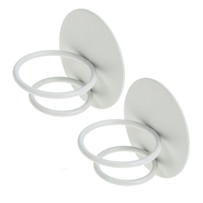 DECOMELODY 2-Pack Wall-Mounted Makeup Sponge Holders, Carbon Steel, No Drilling
