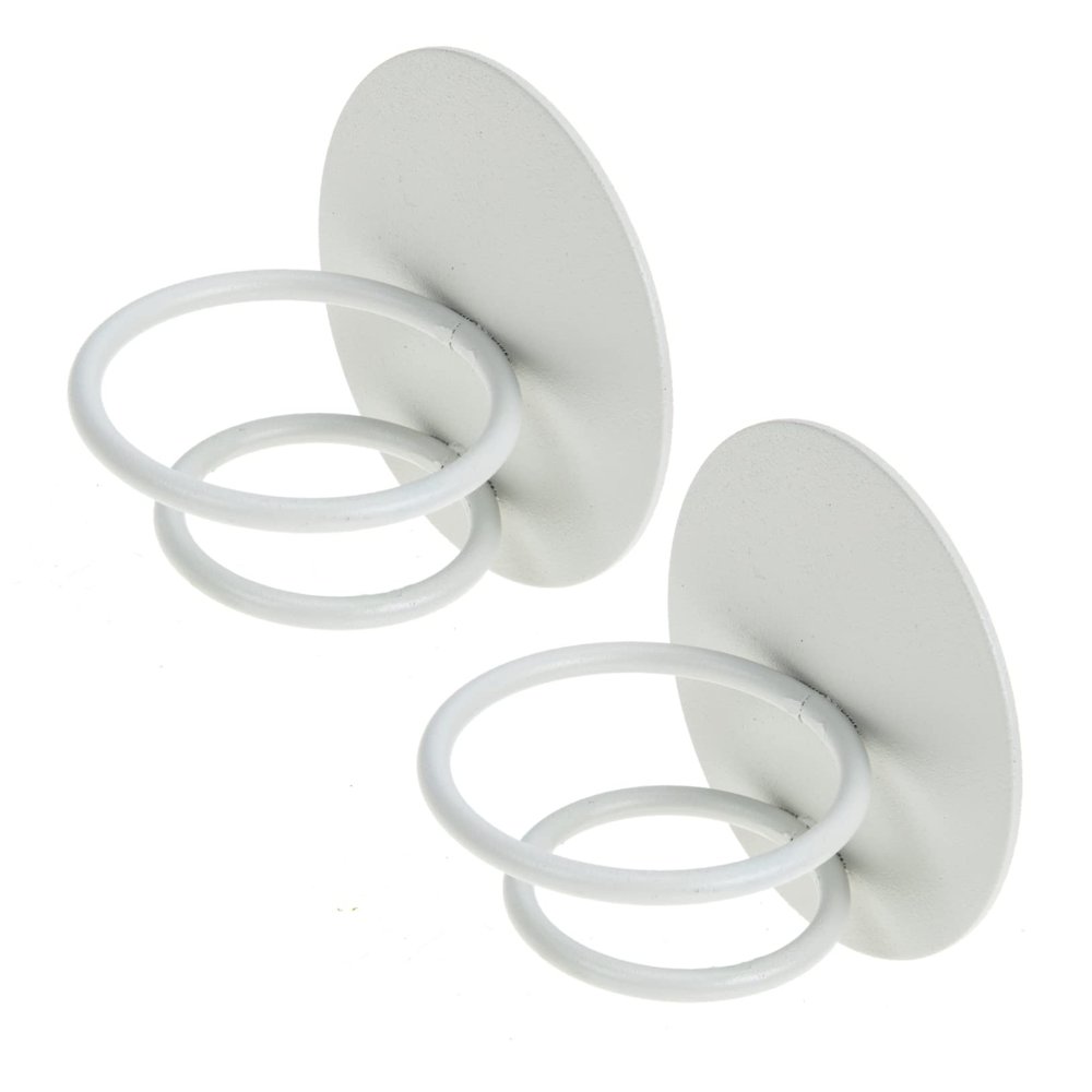 DECOMELODY 2-Pack Wall-Mounted Makeup Sponge Holders, Carbon Steel, No Drilling