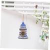 UKCOCO Handmade Hanging Resin Bird Nest Decorative Birdhouse for Garden and Porch view 4