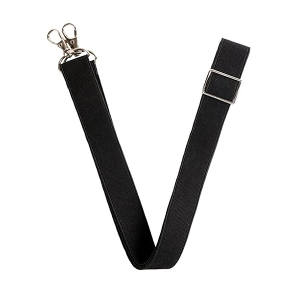 Adjustable Horse Blanket Leg Straps, Double Swivel Snaps, 65–130 cm, Black