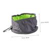 Portable Travel Dog Bowl with Zipper and Hook view 2