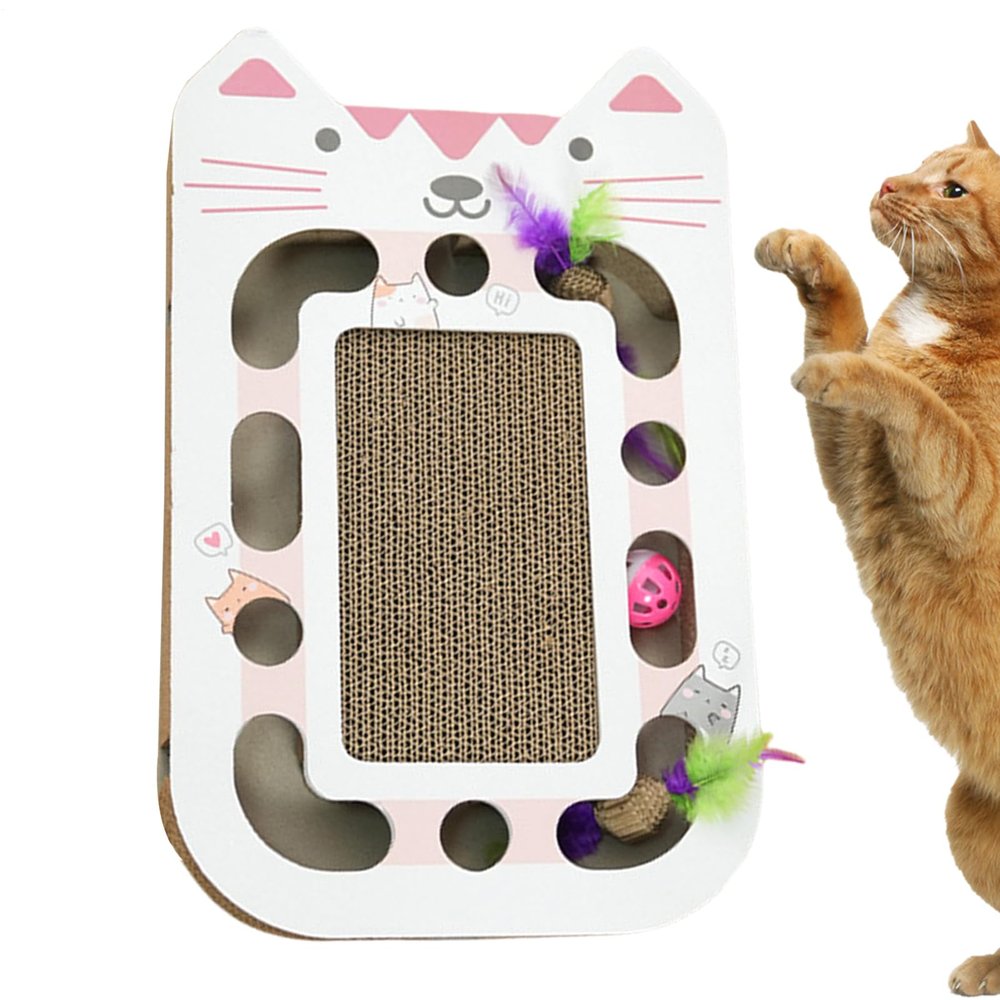 Multifunctional Horizontal Cat Scratching Board, 44 x 28 cm